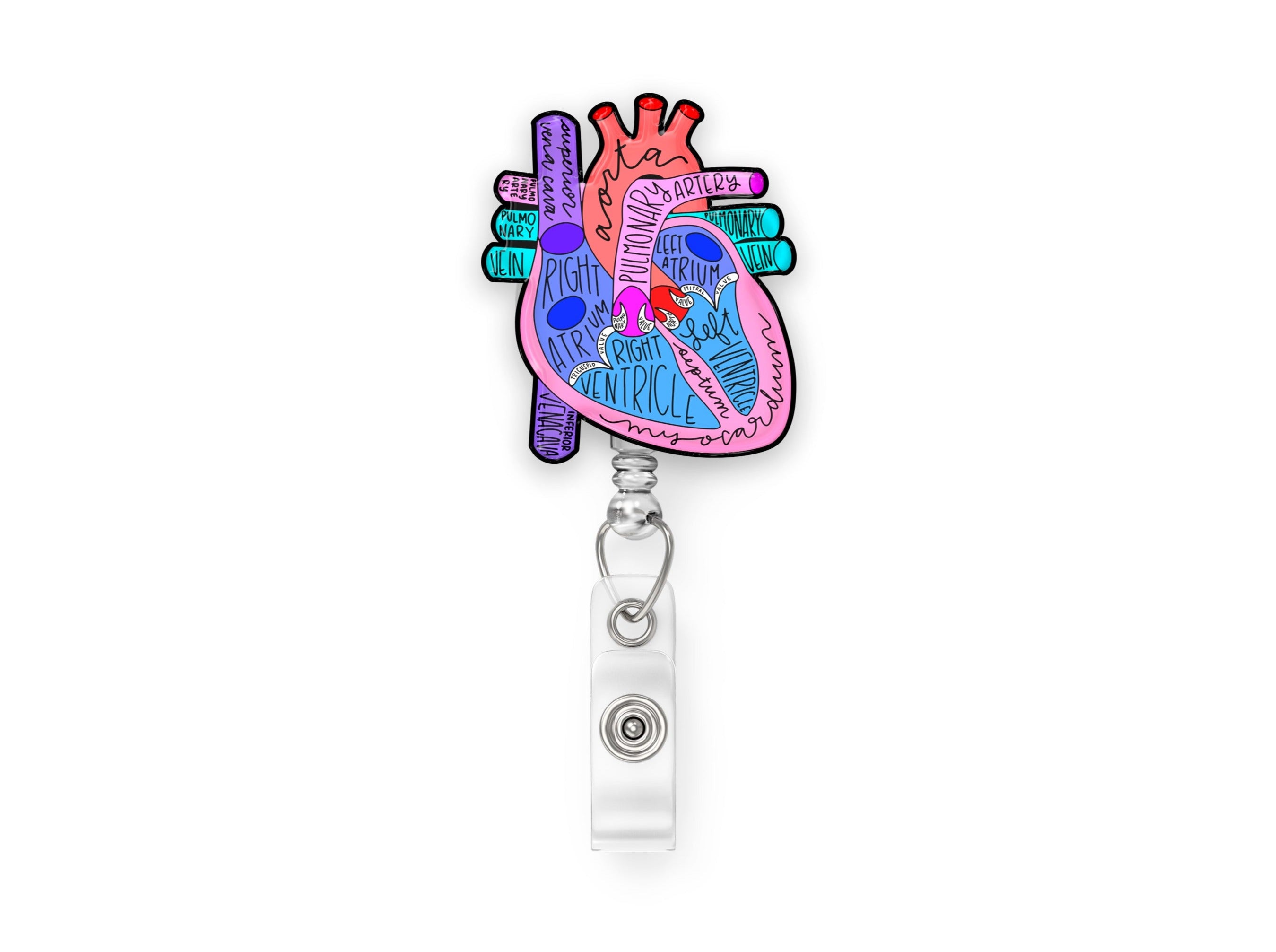 Anatomical Heart Badge Reel – Awe Snap